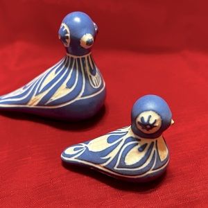 2 Pablo Zabal bird figurines